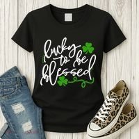 Lucky To Be Blessed Women's T-Shirt thumb 3