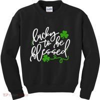 Lucky To Be Blessed Kids Sweatshirt thumb 0