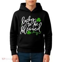 Lucky To Be Blessed Kids Hoodie thumb 4