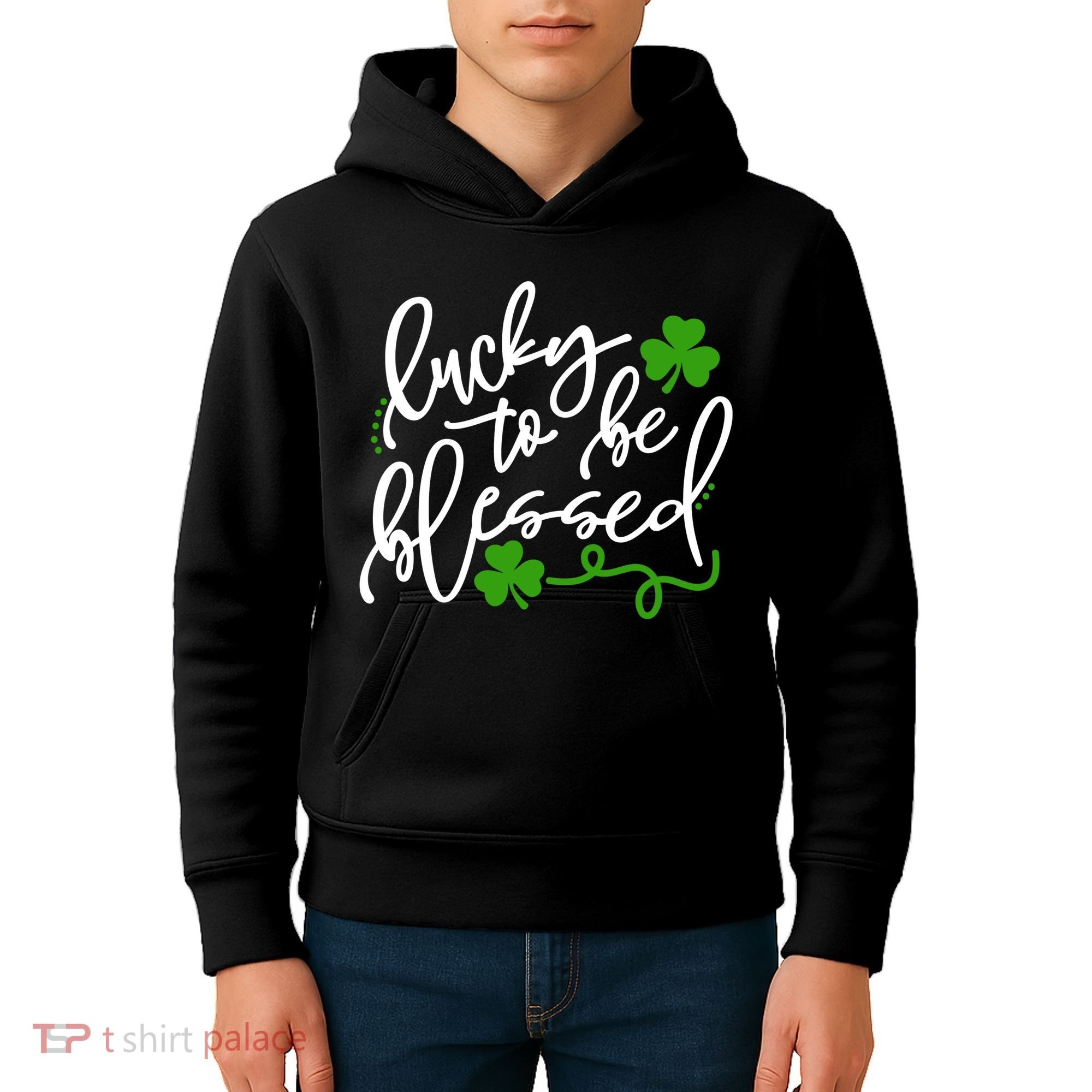 Lucky To Be Blessed Kids Hoodie