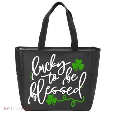 Lucky To Be Blessed Tote Bag