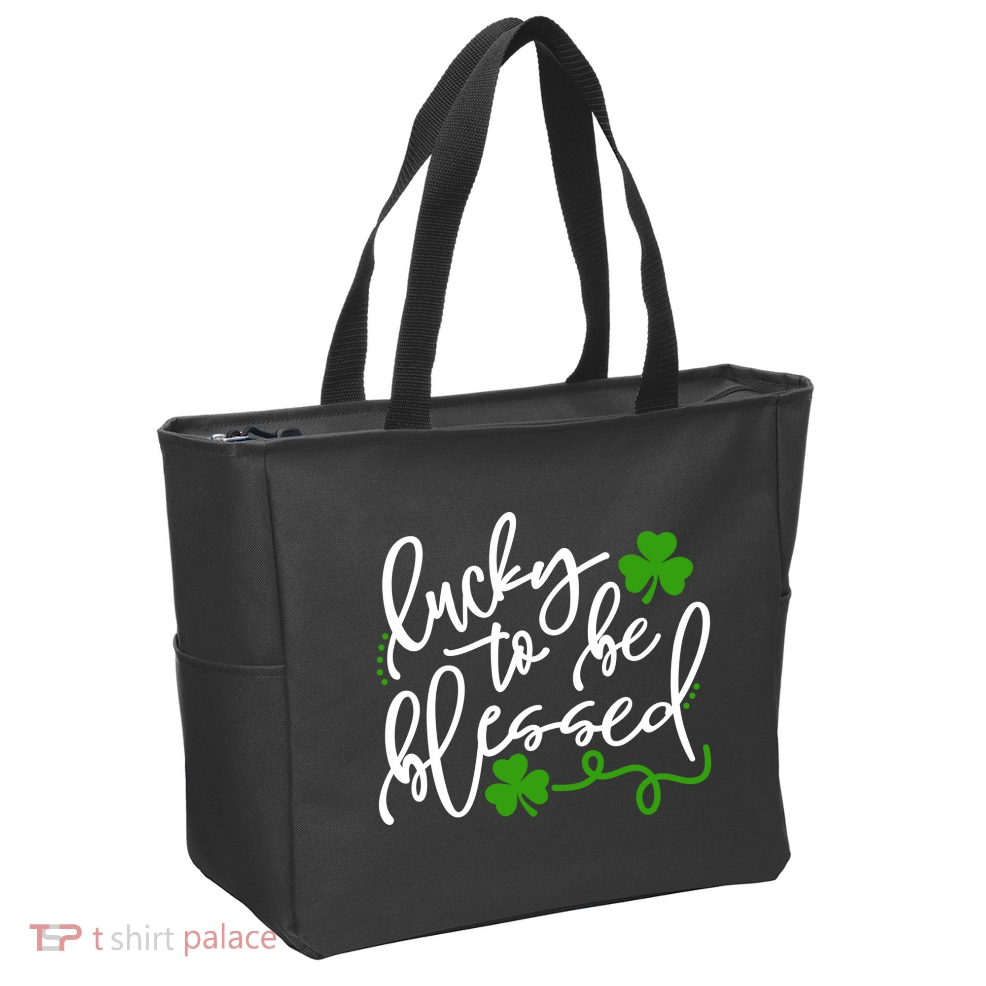Lucky To Be Blessed Tote Bag
