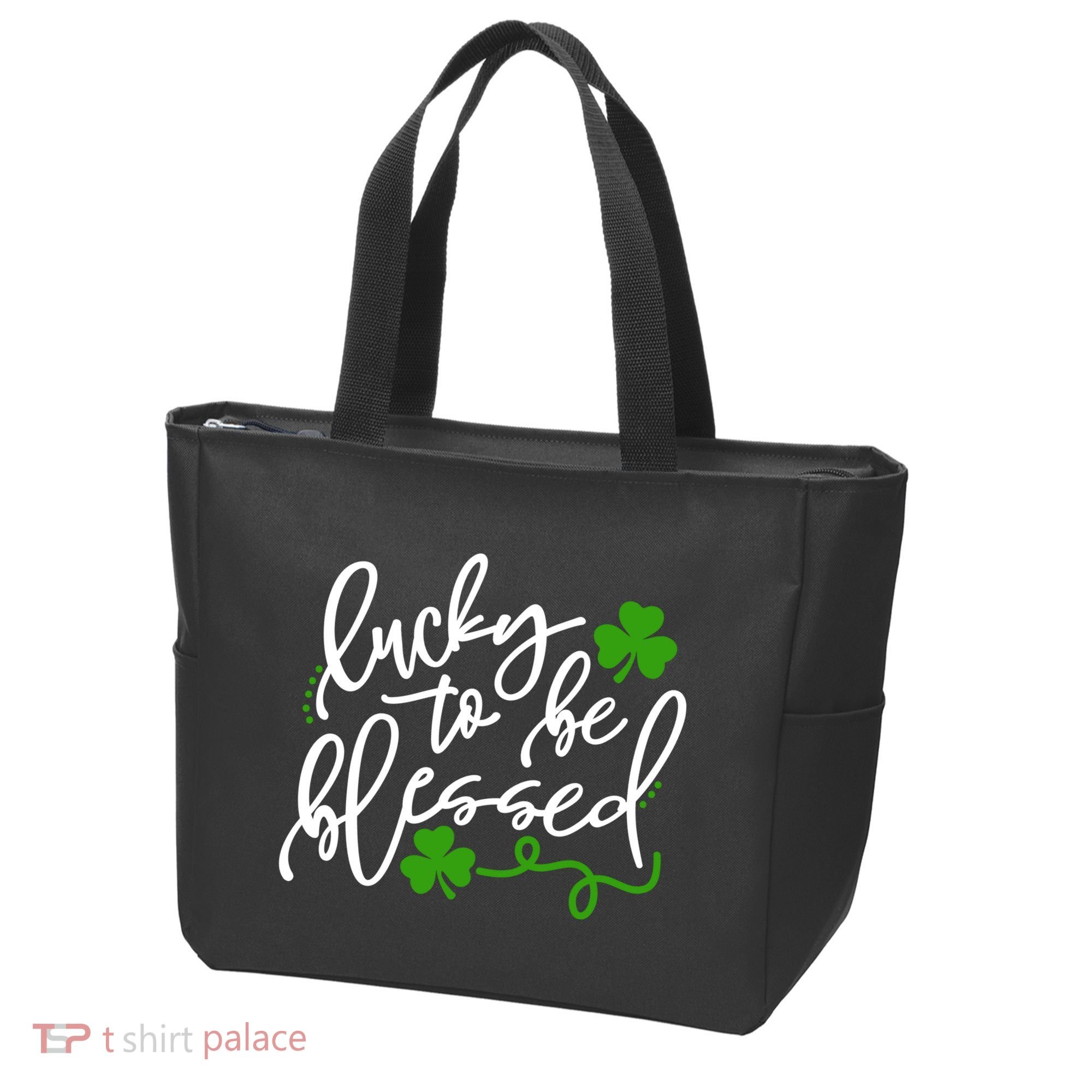 Lucky To Be Blessed Tote Bag