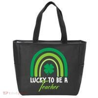 Lucky To Be A Teacher St Patricks Day Tote Bag thumb 0
