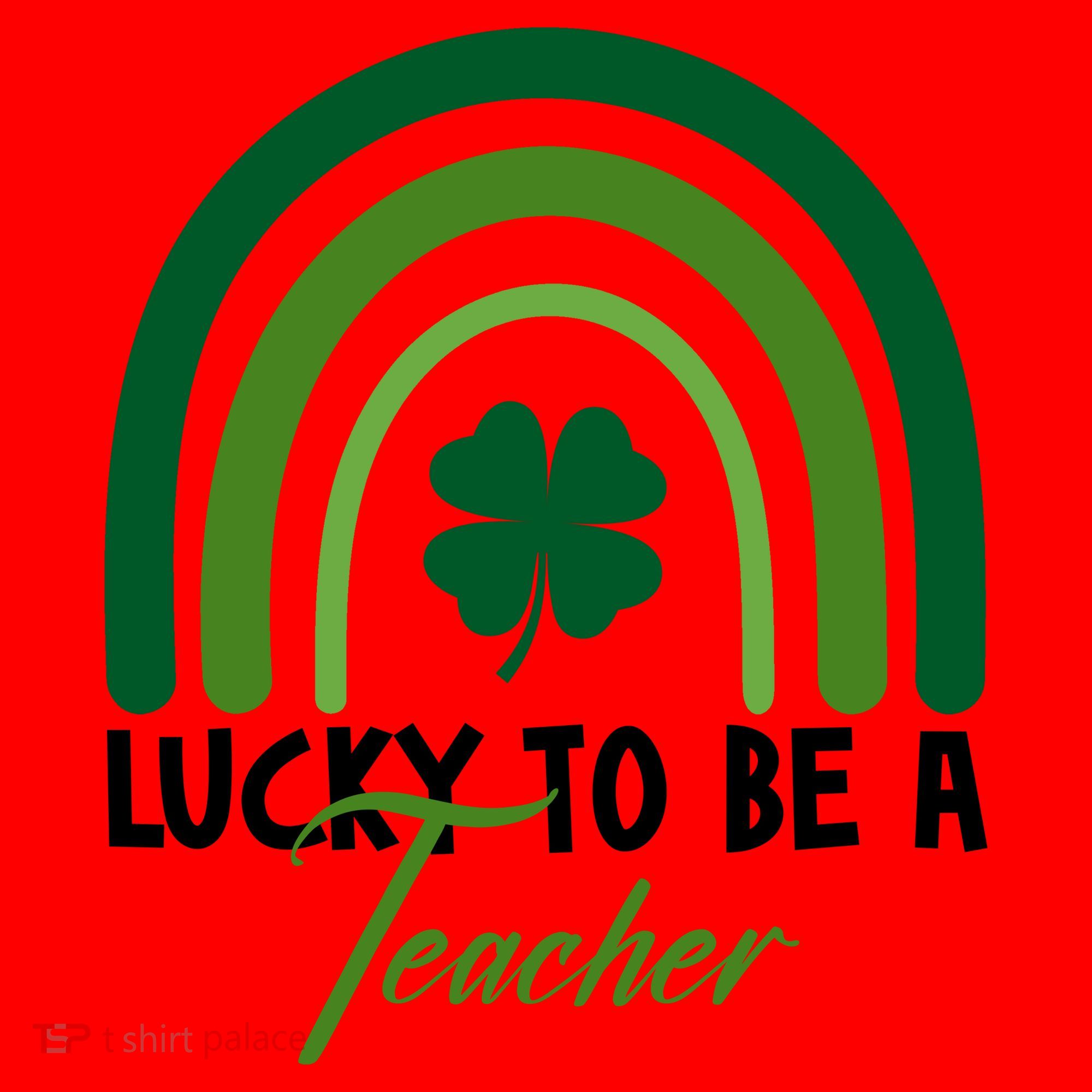 Lucky To Be A Teacher St Patricks Day Santa Hat