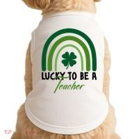 Lucky To Be A Teacher St Patricks Day Doggie Tank thumb 0