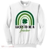 Lucky To Be A Teacher St Patricks Day Sweatshirt thumb 0