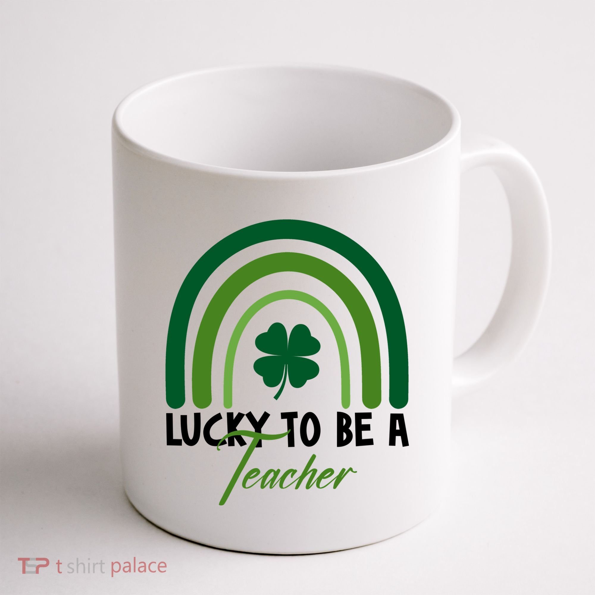 Lucky To Be A Teacher St Patricks Day Coffee Mug
