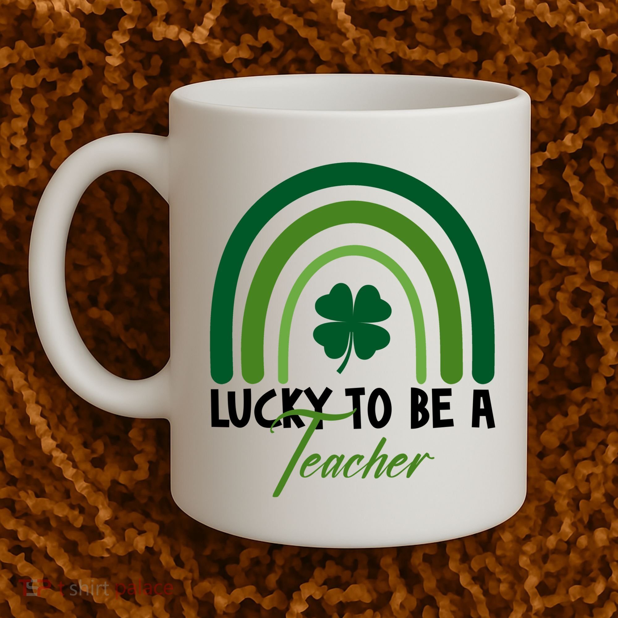 Lucky To Be A Teacher St Patricks Day Coffee Mug