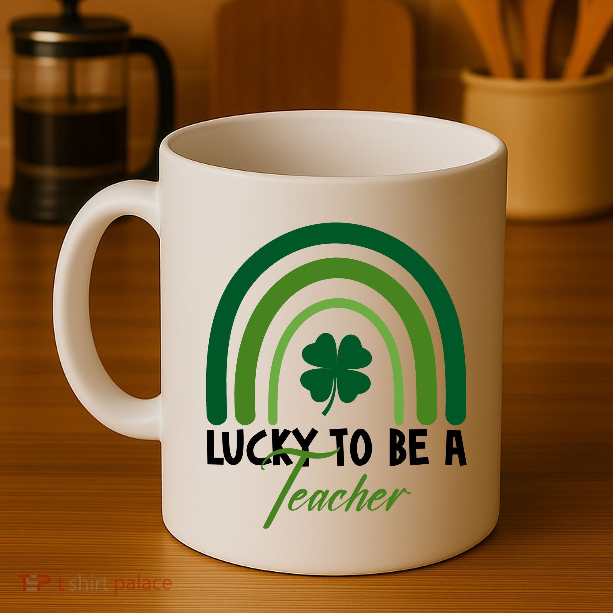 Lucky To Be A Teacher St Patricks Day Coffee Mug
