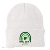 Lucky To Be A Teacher St Patricks Day Beanie thumb 0