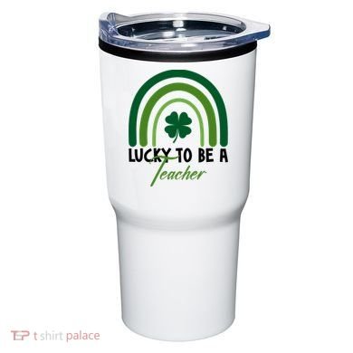 Lucky To Be A Teacher St Patricks Day Tumbler