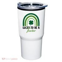 Lucky To Be A Teacher St Patricks Day Tumbler thumb 0
