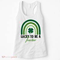 Lucky To Be A Teacher St Patricks Day Women's Tank Top thumb 0