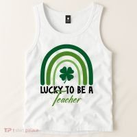 Lucky To Be A Teacher St Patricks Day Tank Top thumb 2