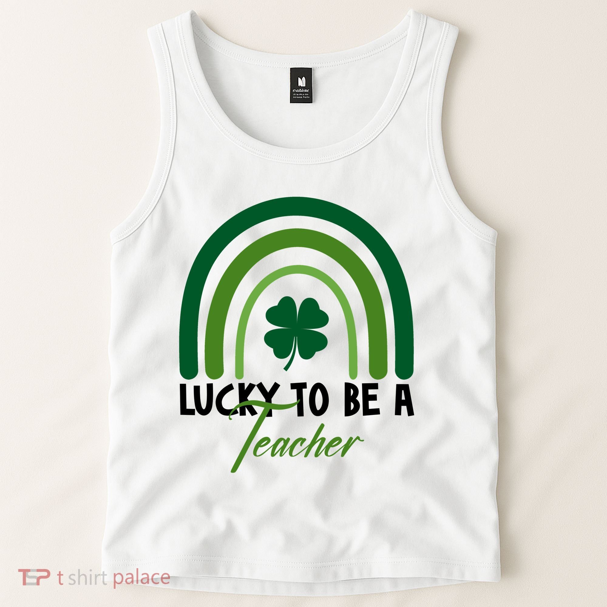 Lucky To Be A Teacher St Patricks Day Tank Top