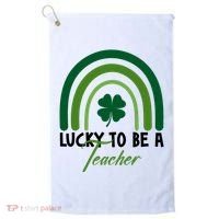 Lucky To Be A Teacher St Patricks Day Golf Towel thumb 0