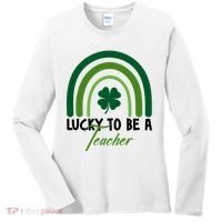 Lucky To Be A Teacher St Patricks Day Women's Long Sleeve Shirt thumb 0