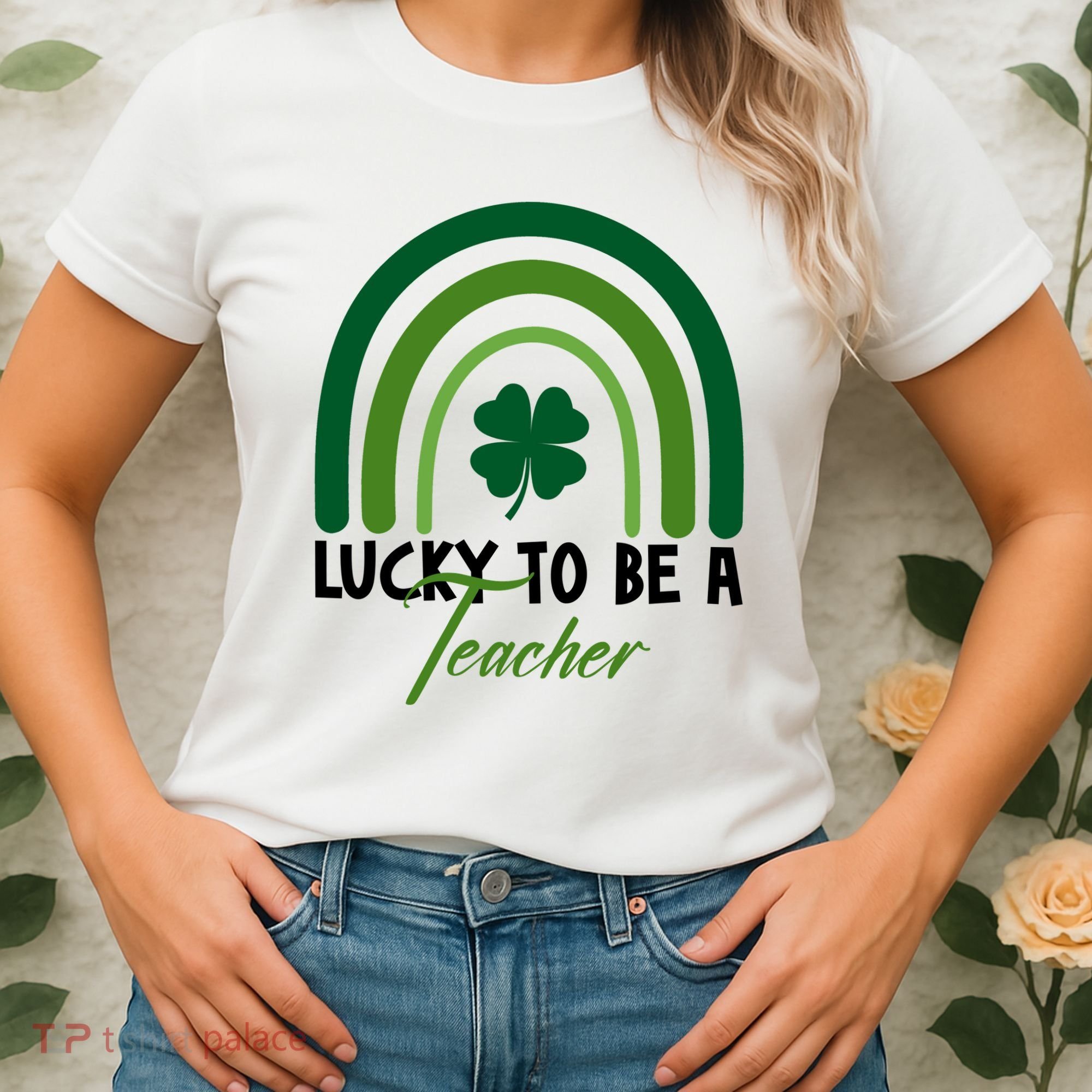 Lucky To Be A Teacher St Patricks Day Women's T-Shirt