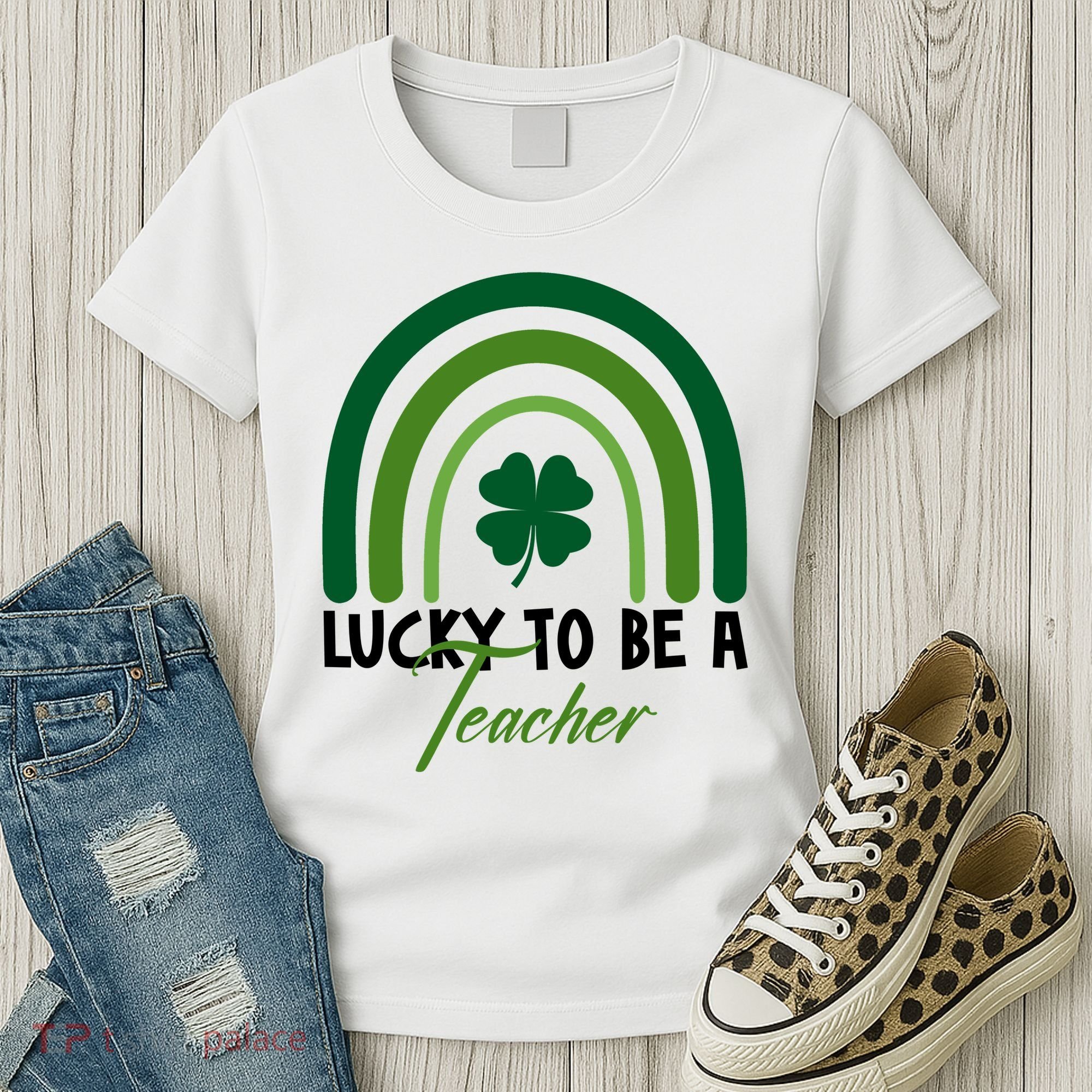 Lucky To Be A Teacher St Patricks Day Women's T-Shirt