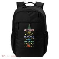 Let There Be Peace On Earth, Jewish Christmas Hanukkah Tees Backpack thumb 0