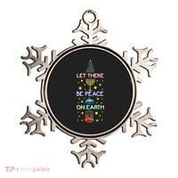 Let There Be Peace On Earth, Jewish Christmas Hanukkah Tees Ornament thumb 0