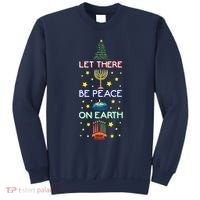 Let There Be Peace On Earth, Jewish Christmas Hanukkah Tees Sweatshirt thumb 0