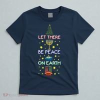 Let There Be Peace On Earth, Jewish Christmas Hanukkah Tees T-Shirt thumb 5