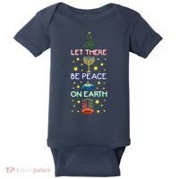 Let There Be Peace On Earth, Jewish Christmas Hanukkah Tees Baby Bodysuit thumb 0