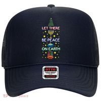 Let There Be Peace On Earth, Jewish Christmas Hanukkah Tees Hat thumb 0