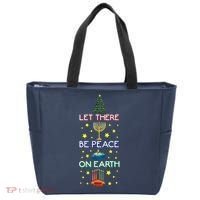 Let There Be Peace On Earth, Jewish Christmas Hanukkah Tees Tote Bag thumb 0