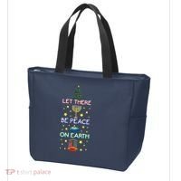 Let There Be Peace On Earth, Jewish Christmas Hanukkah Tees Tote Bag thumb 3