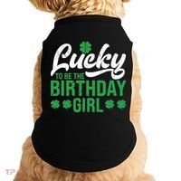 Lucky To Be The Birthday  St Patrick's Day Irish Cute Doggie Tank thumb 0