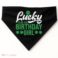 Lucky To Be The Birthday  St Patrick's Day Irish Cute USA-Made Doggie Bandana thumb 0