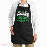 Lucky To Be The Birthday  St Patrick's Day Irish Cute Apron thumb 2