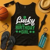 Lucky To Be The Birthday  St Patrick's Day Irish Cute Tank Top thumb 4