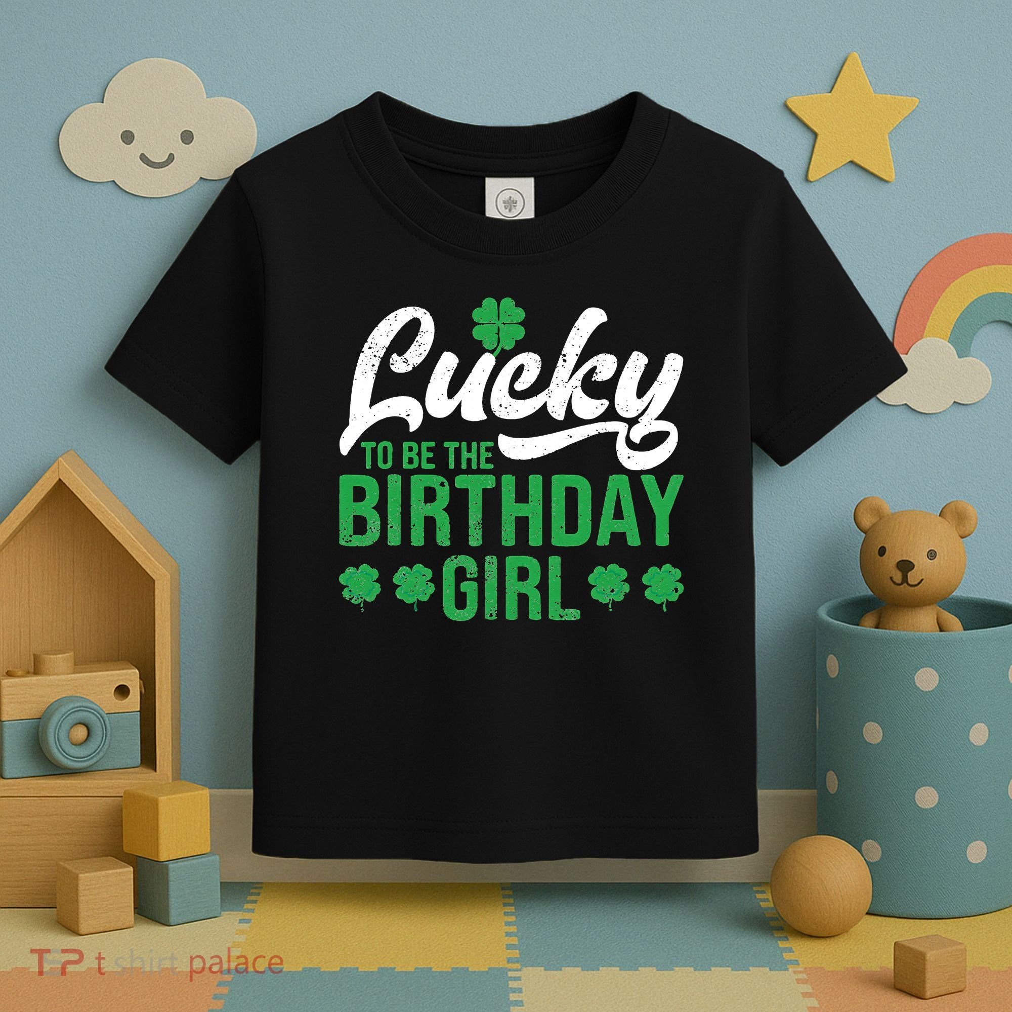 Lucky To Be The Birthday  St Patrick's Day Irish Cute Toddler T-Shirt