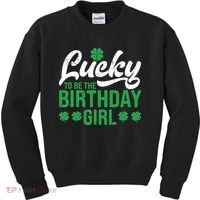 Lucky To Be The Birthday  St Patrick's Day Irish Cute Kids Sweatshirt thumb 0