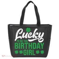 Lucky To Be The Birthday  St Patrick's Day Irish Cute Tote Bag thumb 0
