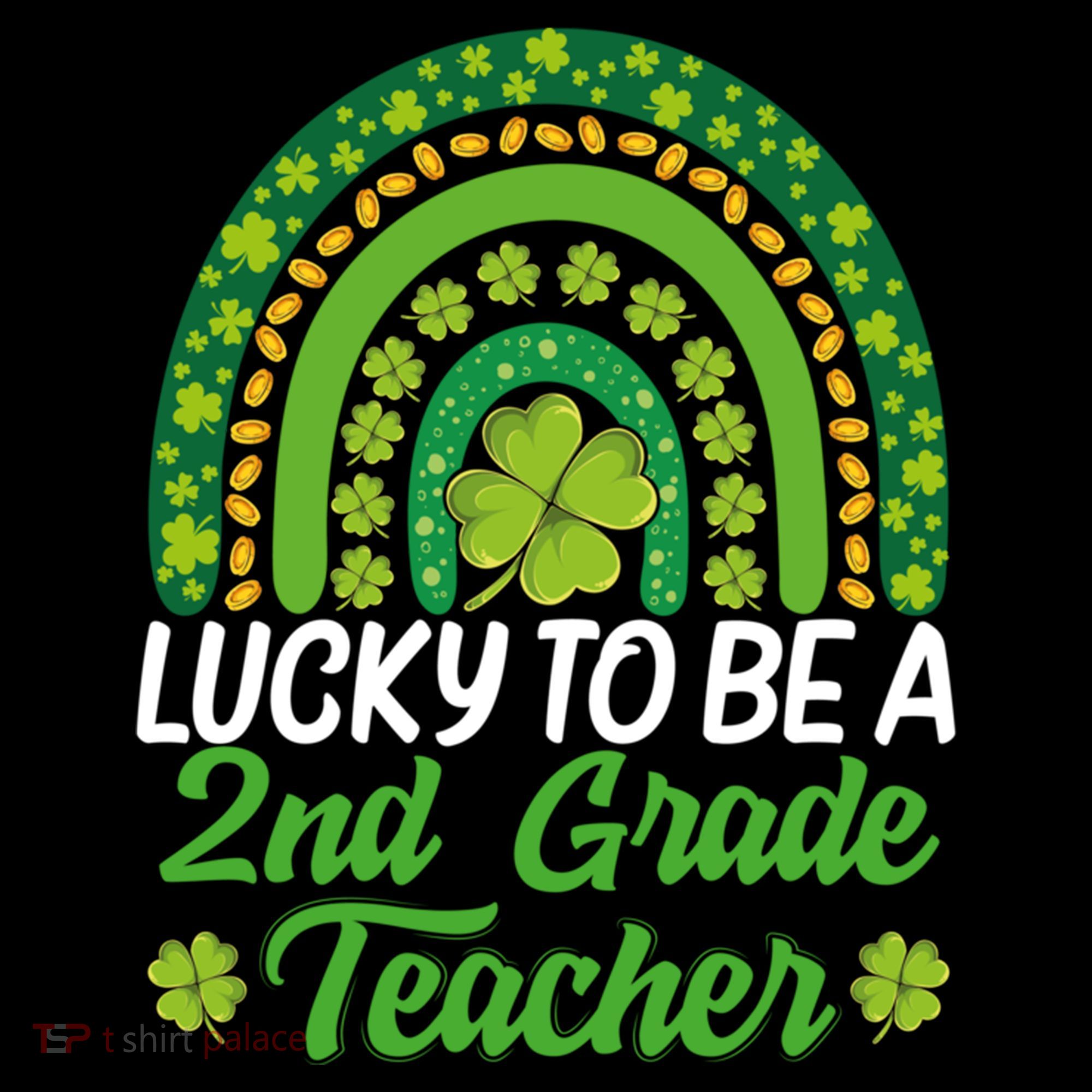 Lucky To Be 2nd Grade Teacher Rainbow St PatrickS Day Meaningful Gift Women's Hoodie
