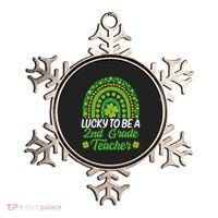 Lucky To Be 2nd Grade Teacher Rainbow St PatrickS Day Meaningful Gift Ornament thumb 0