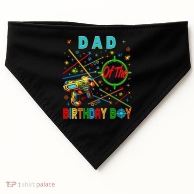 Laser Tag Birthday Group Game On Gift USA-Made Doggie Bandana
