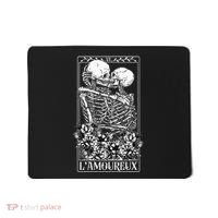 LAmoureux Tarot Card Skeleton Kissing Aesthetic Mystical Mousepad thumb 0