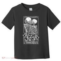 LAmoureux Tarot Card Skeleton Kissing Aesthetic Mystical Toddler T-Shirt thumb 0