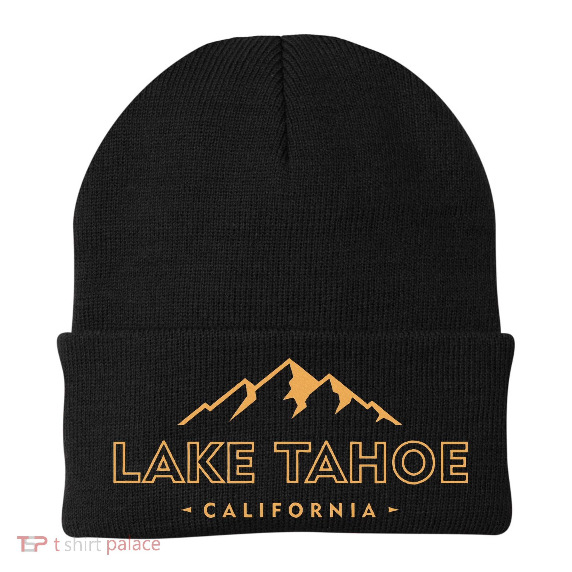 Lake Tahoe California Retro Mountain Souvenir Beanie