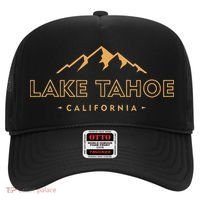 Lake Tahoe California Retro Mountain Souvenir Hat thumb 0