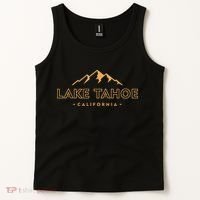 Lake Tahoe California Retro Mountain Souvenir Tank Top thumb 2