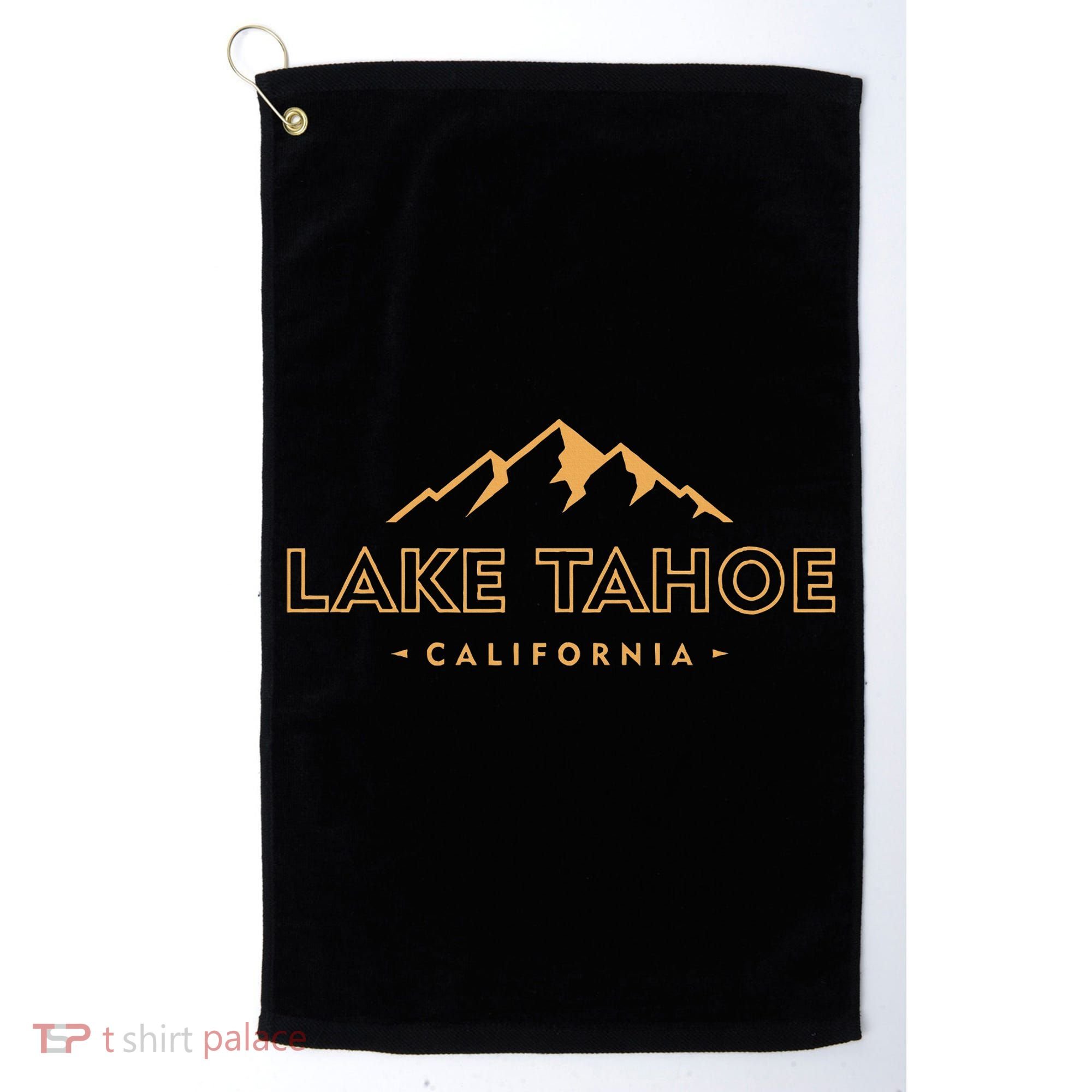 Lake Tahoe California Retro Mountain Souvenir Golf Towel