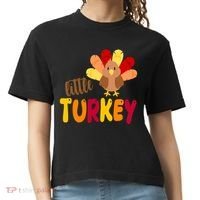 Little Turkey Cute Thanksgiving Holiday Comfort Colors Boxy T-Shirt thumb 0