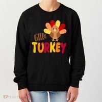 Little Turkey Cute Thanksgiving Holiday Women's Sweatshirt thumb 0
